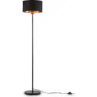 B.K. Licht Lámpara de pie Briloner, de un solo foco, en color y dorado, con casquillo E27 e interruptor en el pie, ideal para salones