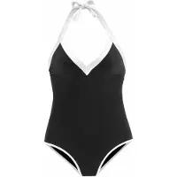 LASCANA Traje de baño negro / blanco