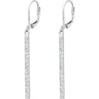 Elli Pendientes plata / transparente