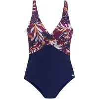 LASCANA Traje de baño azul noche / azul claro / rosa / burdeos