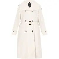 Dreimaster Klassik Abrigo de entretiempo 'Classic' offwhite