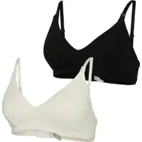 Mamalicious Sujetador de lactancia 'MLLeyla Feed Me' negro / blanco
