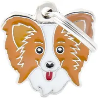 My Family Placa De Identificación Para Mascota Papillon