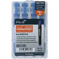 PICA VISOR, juegos de minas de reemplazo permanentes, color azul