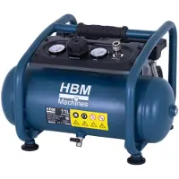 HBM compresor de aire sin aceite, 11 litros, 10 bar, 1 CV