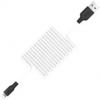 Lux-Case HOCO X21 Cable de carga lightning de silicona - Blanco Y Negro