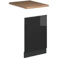 Vicco Panel frontal Fame-Line Antracita alto brillo 45 cm , ET Roble, Model 57279