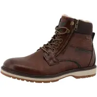 Tom Tailor Botas con cordones chocolate