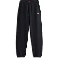 Tommy Hilfiger Pantalón 'Tommy Badge Cuffed' negro