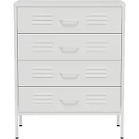 Lendo Online Cajones Metal 80x40x100 cm Blanco