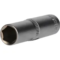 BRILLIANT TOOLS Llave de vaso hexagonal de 3/8", versión larga, 11 mm