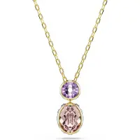 Swarovski Cadena oro / lila / blanco