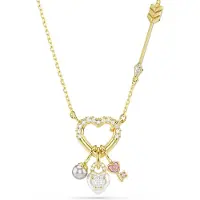 Swarovski Cadena oro / blanco natural