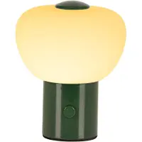 Lucide GUSTAV – Lámpara de mesa recargable – Batería – Ø 8 cm – LED regulable – 1x0,8 W, 2700 K - Verde - Lámparas de mesa y lámparas de noche (44521/01/33)