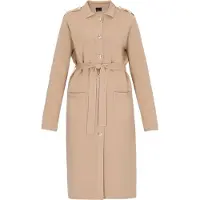 Dreimaster Klassik Abrigo de punto 'Classic' taupe