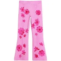 Desigual , Leggins flores, Algodon, Rojo, 9/10