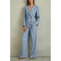 Reiss Wide Leg Trouser Blue Talla: 18R | Pantalones Formales Outlet | Mujer | Azul