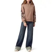 Scotch & Soda Graphic Hoodie Taupe Grey Talla: L | Sudaderas con Capucha Outlet | Mujer | Negro