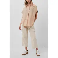 French Connection Cele Rhodes Poplin Slvlss Shrt Sabbia Talla: XS | Camisas Outlet | Mujer