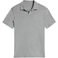 John Varvatos Bodhi Ss Polo In Marble Wash Med Grey Talla: S | Polos Outlet | Hombre | Gris