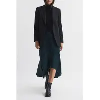 Reiss Asymmetric Slip Skirt Teal Talla: 4 | Faldas Midi Outlet | Mujer | Cian