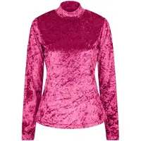 Esqualo Top Velours De Panne Pink Talla: XS | Manga Larga Outlet | Mujer | Rosa