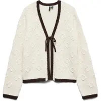 Vero Moda Cárdigan 'Becca' negro / blanco