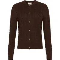 Calvin Klein Wool Cable Crewneck Mocha Brown Talla: XS | Cárdigan Outlet | Mujer | Marrón