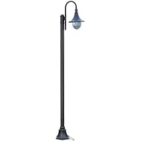 LINDBY Lámpara de exterior Daphne de , 220 cm, negra, E27, IP44