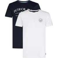 Petrol Industries Camiseta 'Riviera' navy / blanco