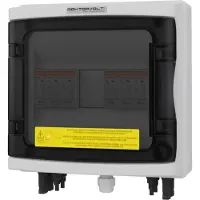 Doktorvolt Caja de conexión solar, DC 1000V, 2 fusibles T2 Mersen, para 2 cadenas, conector de 4mm, marca , modelo 4449