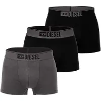 Diesel Calzoncillo boxer 'Damien' gris oscuro / negro