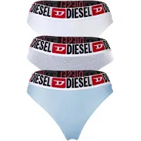 Diesel Tanga 'Stars' azul claro / gris claro / rojo / blanco