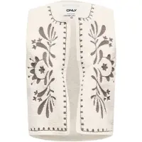 ONLY Chaleco gris / blanco