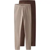 TWO SOON Leggings kitt / marrón oscuro