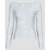 OLAF Camiseta manga larga AOP BOAT NECK TOP mujer - Blanco - EU S