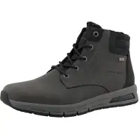Tom Tailor Botas con cordones gris oscuro / negro