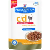 Hill's Pet Nutrition c/d - Urinary Stress - Feline - Salmón - Sobre 12 x 85 g