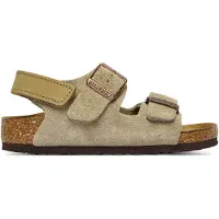 Birkenstock - Kid's Milano AS Suede Leather - Sandalias size 32 - Narrow, marrón/beige
