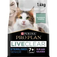 Purina Pro Plan LiveClear Sterilised Senior Cat Food - Pavo - 1,4 kg