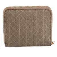 Calvin Klein Emblem Aop Square Wallet Desert Taupe Aop Talla: OS | Billeteras Outlet | Mujer | Negro