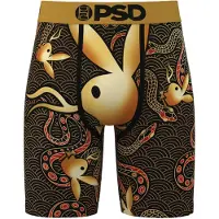 PSD Calzoncillo boxer 'Playboy Snake' mostaza / rojo claro / negro
