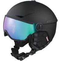 Cairn - Cascos esquís hombre - Rise Visor Pure Mat Black Cameleon - Talla 54-56 cm - Negro