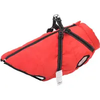 vidaXL Mantel para perros, color rojo, tamaño L, fabricado en forro polar y poliéster