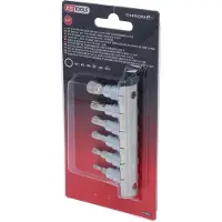 Ks Tools 918.0645, juego de llaves de vaso, 6 piezas, según las normas DIN 3120 e ISO 1174, peso: 160 g