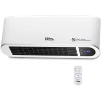 Warm Tech Calentador eléctrico de pared - 2000 W - MARCA - Cerámica - 240 V - Para espacios de hasta 50 m³ - Blanco