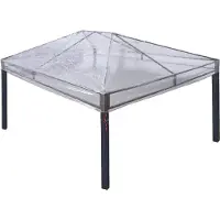vidaXL Funda de repuesto para pérgola, 400 x 300 x 32 cm, transparente, de PVC ()