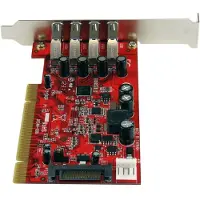 StarTech.com Tarjeta Pci Usb 3.0 De 4 Puertos Con Alimentación Sata