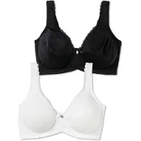 Sheego Sujetador negro / blanco