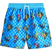 Next Bermudas azul oscuro / verde / rojo / negro